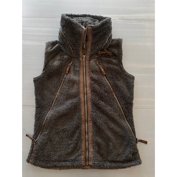 Flight Kuhl Prima Flight Vest Hood Italian Fleece Womens Size Small - Picture 2 of 8